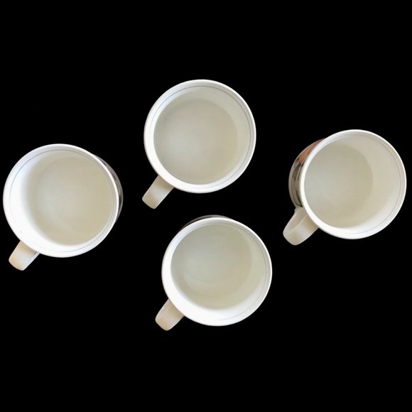 MIKASA Intaglio Garden Harvest Flat Cup and Saucer Sets of 4 - Picture 5 of 10